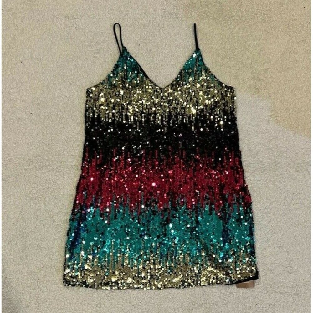 Be Bold Boutique | Multicolor Sequin Mini Dress| NWT